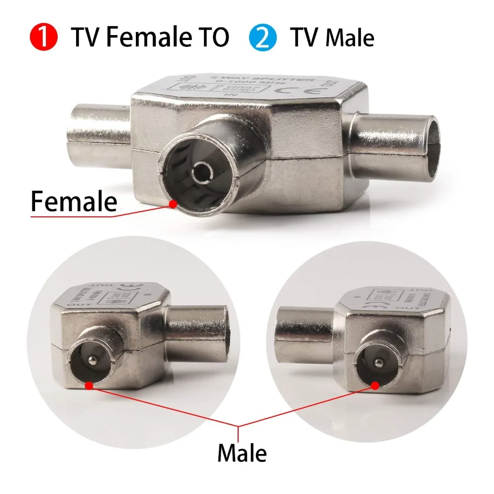 2 Way TV Aerial Splitter (1)
