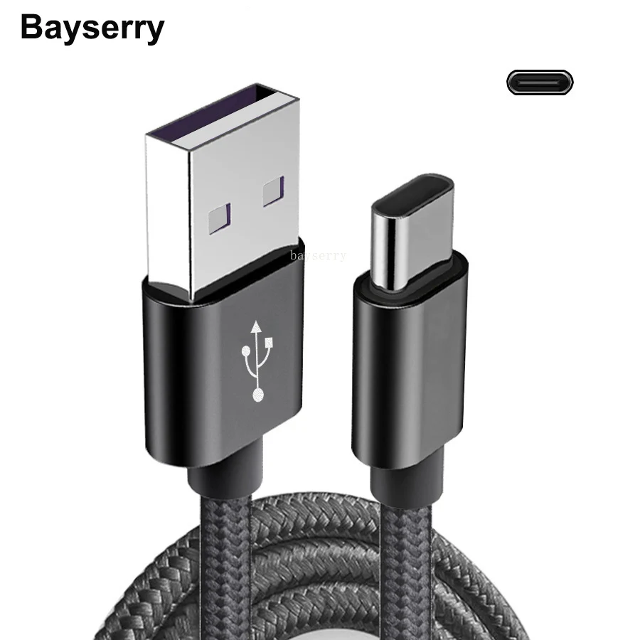 

Bayserry USB Type C Cable Fast Charge For Samsung S9 S10 Huawei P30 Pro Mobile Phone Charging Wire USB C for Xiaomi Redmi Note 8