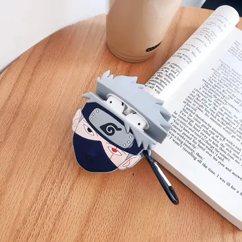 

For Airpods Pro Case,3D Cartoon Naruto Kakash Case For Airpods 1/2 Case Earphone Headpohne Cover For Kids/Teens