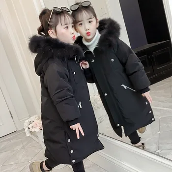 

Christmas Toddler Girls Winter Jacket Kids Parka 2020 New Hooded Thicken Warm Children Jacket Girls Coat Kurtka Zimowa Dziecieca