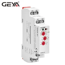 GEYA GRI8-01 реле контроля тока Диапазон тока 8A 16A AC24V-240V DC24V реле защиты от перегрузки по току