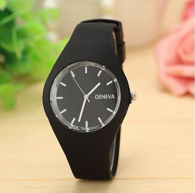 Casual simple style Jelly quartz-watch Silicone Strap ladies bracelet watch Perfect Gift watches for women Relojes hombre 2021
