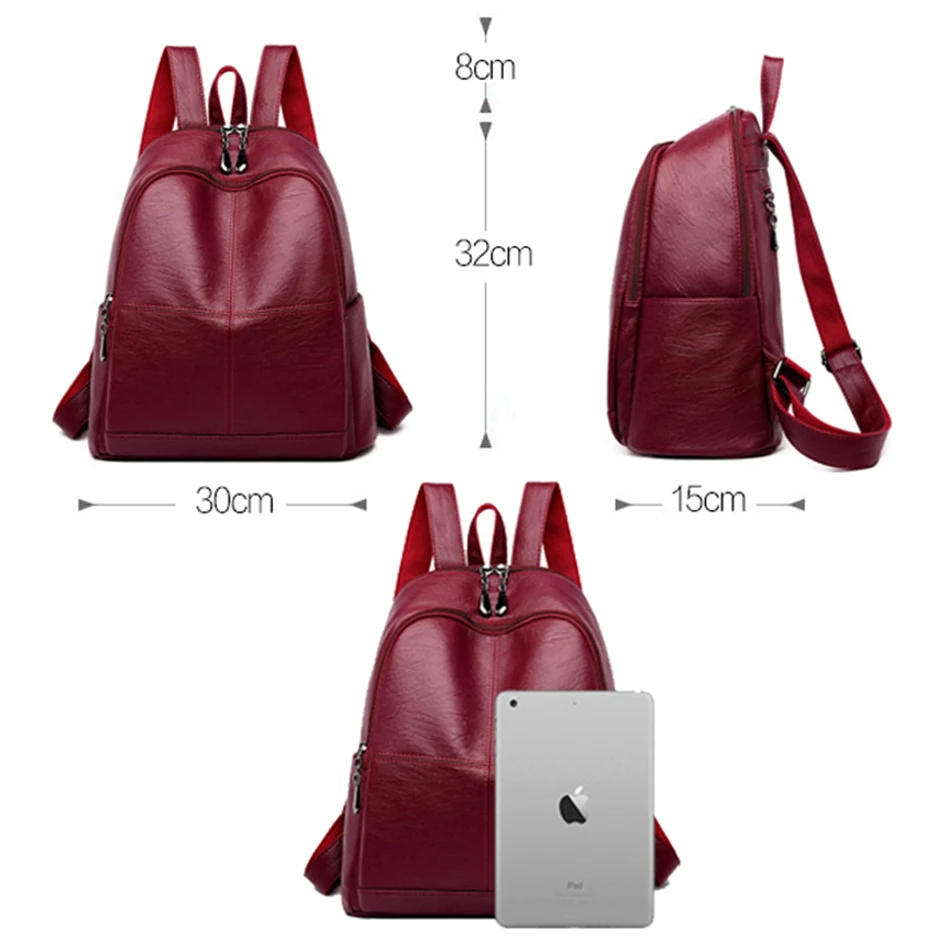 Женский рюкзак mochila feminina повседневный женский кожаный женская сумка на плечо для