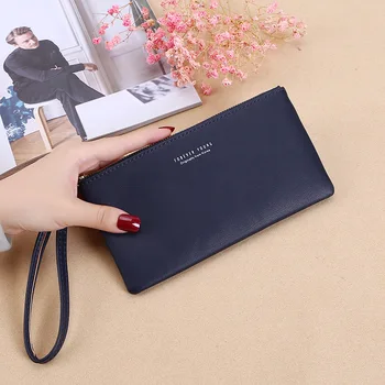 

Korean zipper clutch bag purse wallet new ladies long wallet large capacity ladies wallet