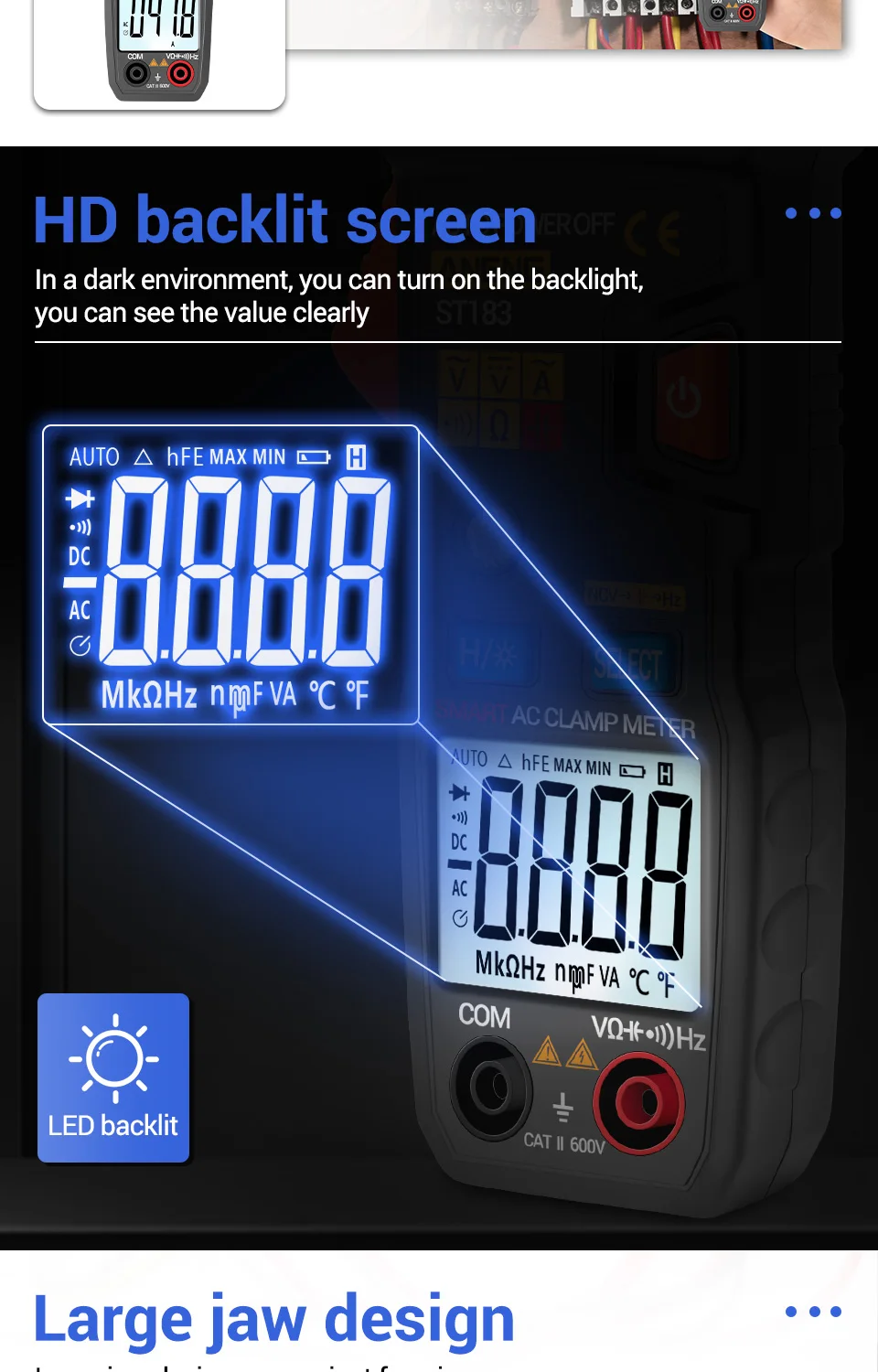 Pinças amperimétricas