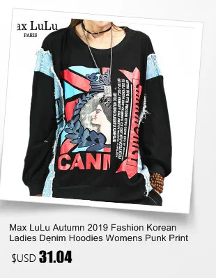 Max LuLu корейская мода осень роскошная одежда женские сексуальные кружевные футболки женские винтажные топы свободные футболки с высоким воротом