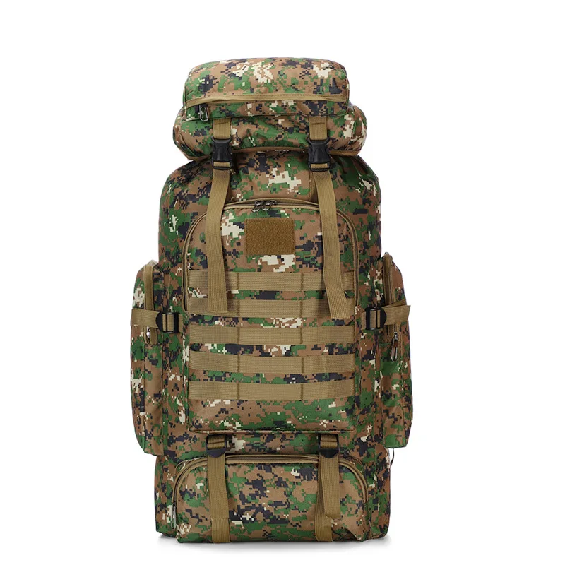 

Cross Border New Style Large Size Outdoor Tactical Camouflage Sports Backpack 75L Waterproof Mountaineering Bag Hiking Travel Ba
