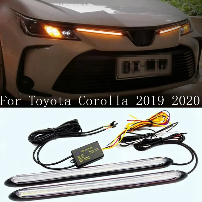 2pcs Waterproof Car Led Daytime Running Lights For Toyota Corolla 2019