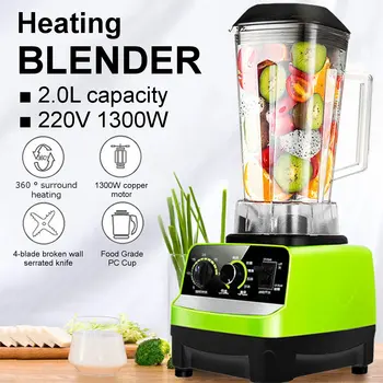 

1300W 2L Auto Electric Heating Blender Adjustable Speed Food Mixer Juicer Kitchen Food Processor Ice Crusher Smoothie Maker 220V