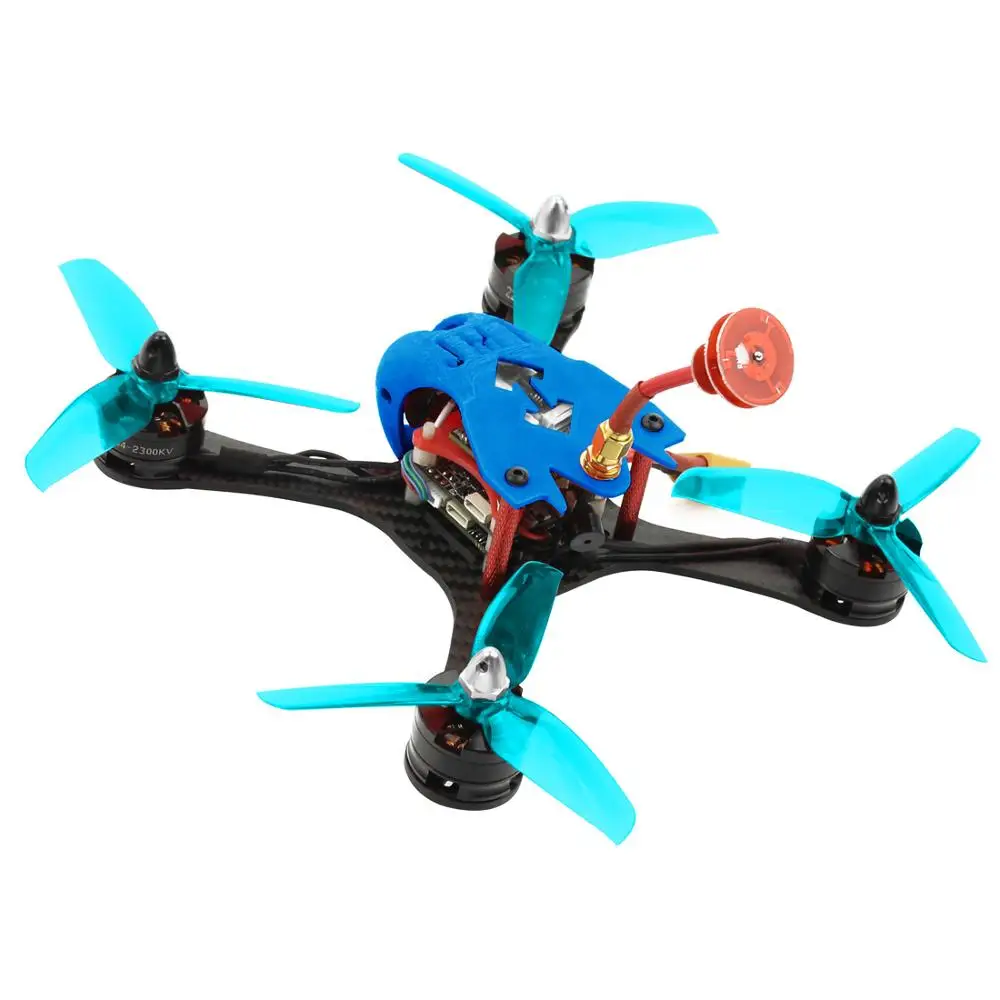 Квадрокоптер FPV Racing Drone T180 4 дюйма 3S HD камера черепаха 800TVL BNF Betaflight F4 Pro V2 OSD RC для FRSKY D8 - Цвет: BNF Blue Canopy