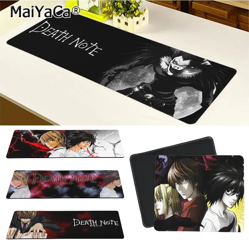 Maiya высокое качество DEATH NOTE красивый коврик для мышки в стиле аниме Бесплатная