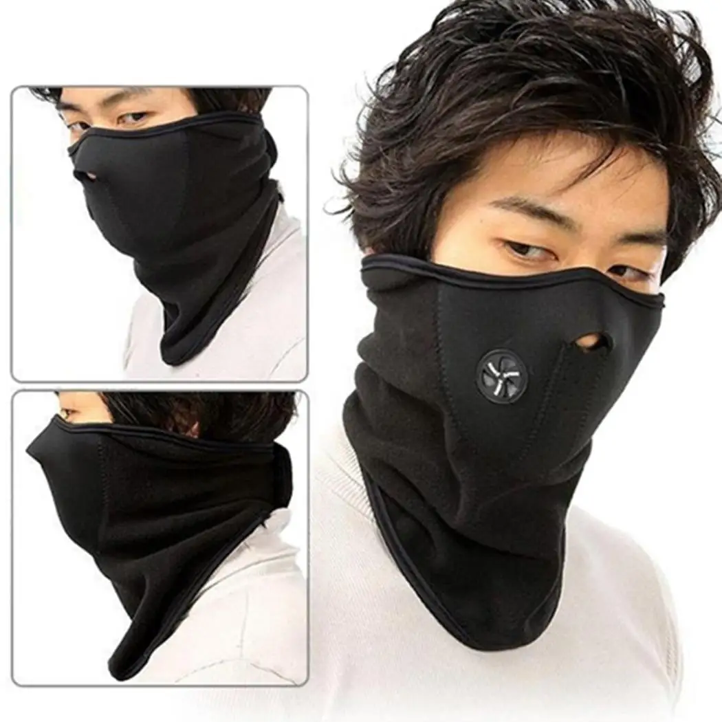 Men Women Outdoor Cycling Windproof Warm Winter Sporting Face Mask Red/Blue/Black Neck Warmer