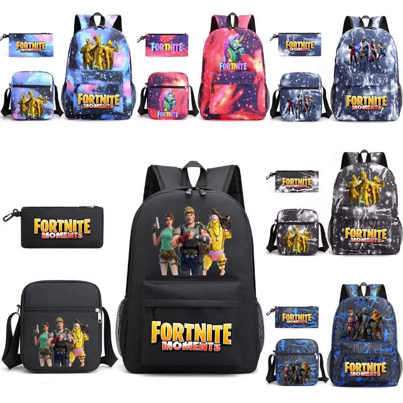 Повседневный холщовый рюкзак FORTNITE для женщин и мужчин сумки книг игр школьные