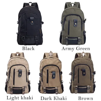

Travel Rucksack Multifunctional Travel Bucket Backpack Men Rugzak 4 Colors Canvas College Student School Backpack 2020