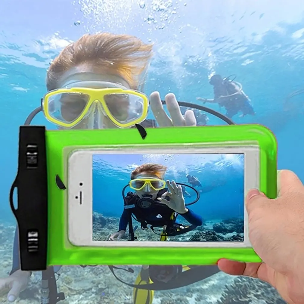 Водонепроницаемый мобильный чехол для телефона для iPhone X Xs Max Xr 8 7 samsung S9 прозрачный ПВХ герметичный подводный сотовый смартфон сухой Чехол