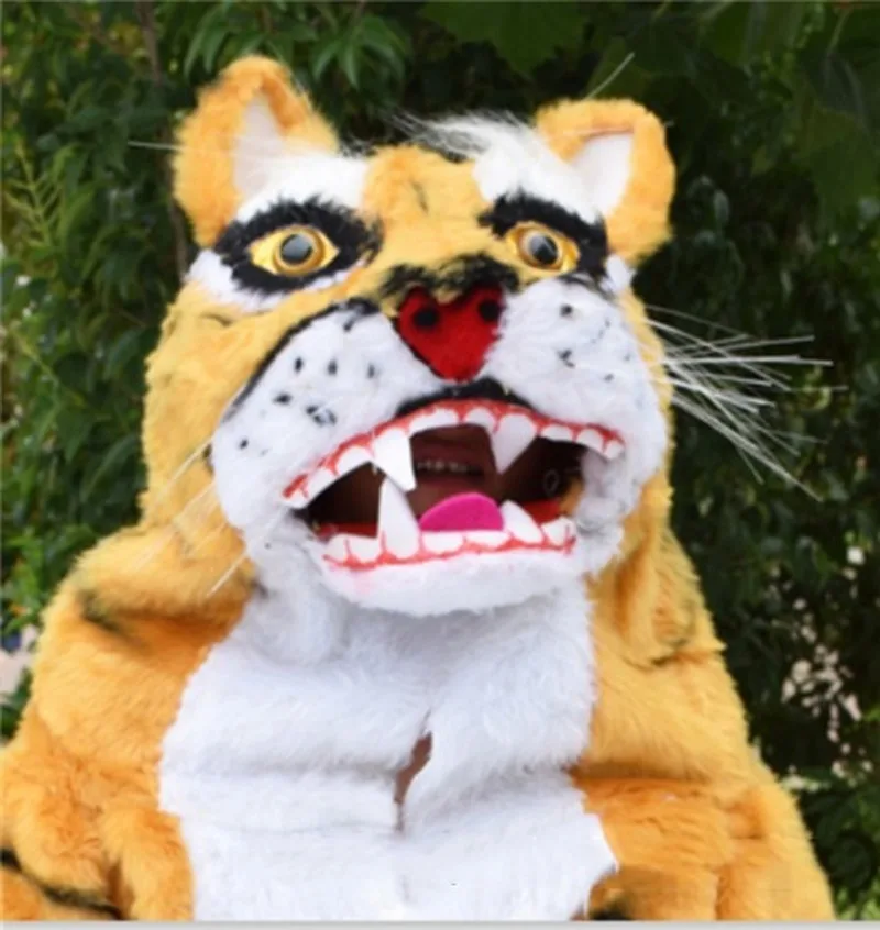 Костюм талисмана тигра для взрослых костюмы Fursuit вечерние наряды игр одежда