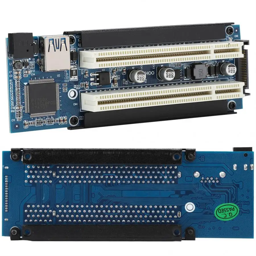 Двойной полный размер мини PCIe к PCI разъем расширения адаптер карты внешняя карта захвата для рабочего стола Поддержка 5 В и 3,3 В PCI устройства