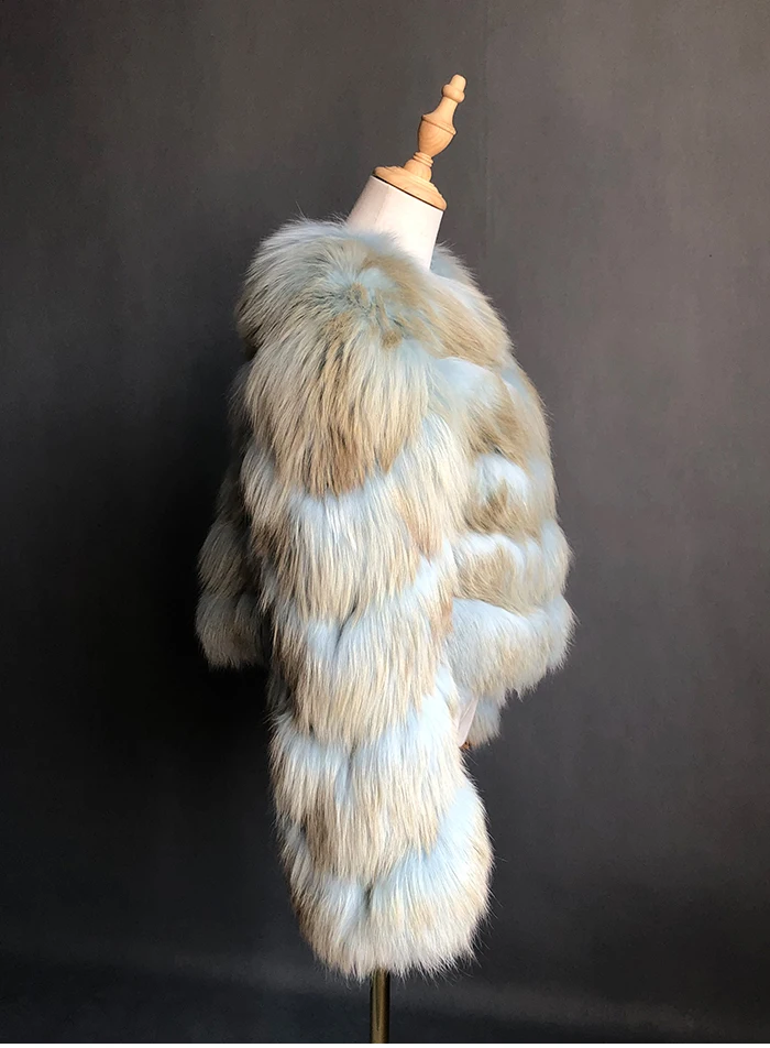 Пальто из натурального меха натуральная Меховая куртка женская зимняя теплая кожаная шуба из лисьего меха Высококачественная меховая жилетка