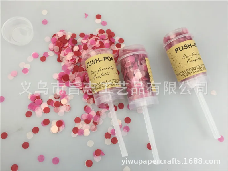 Push-Pop Конфетти Свадебные украшения вечерние праздничные