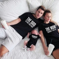 Family Matching Rules Shirts Dad Mom Oldest Middle Youngest Kids Tshirts Black Cotton Matching Daddy Mommy and Me Baby Clothes 2