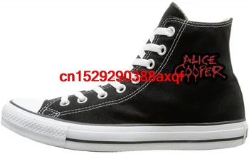 

Unisex Casual Shoes Boys and Girls Sports Shoes Daily Alice Cooper Print High-top Flat Canvas Shoes Fashion Sneakers Plus