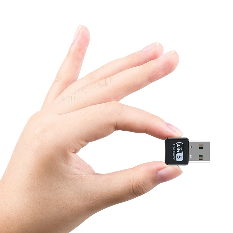 USB WiFi адаптер, 600 Мбит/с двухдиапазонный 2,4 г/5,8 Г беспроводной адаптер, мини беспроводная сетевая карта WiFi ключ для ноутбука/рабочего стола/ПК, S