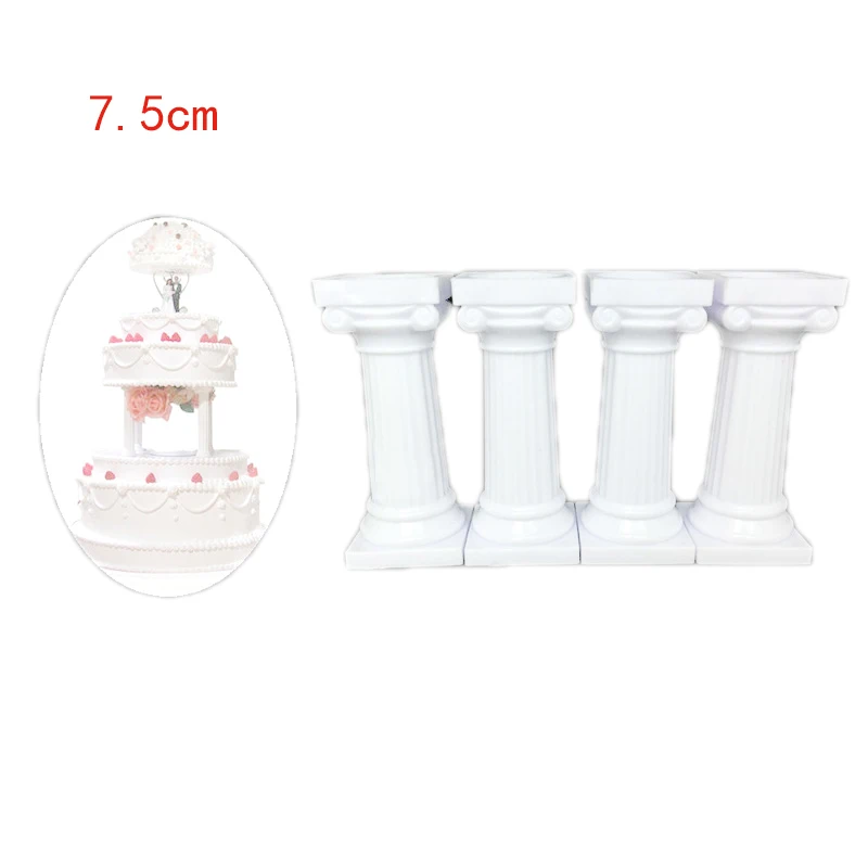 4PcsSet Multi-layered Cake Mold Roman Column Shape Cake Support Stand Decorate Pillars Wedding Cake Mould Pastry Baking Tools3