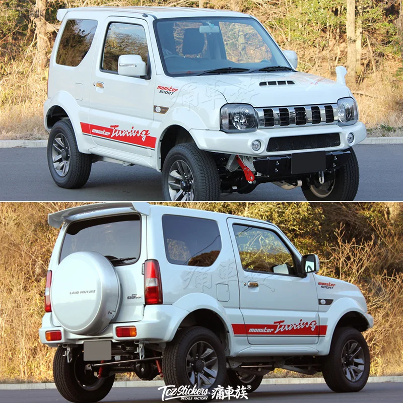 Автомобильная наклейка для Suzuki, новинка, Jimny, автомобильные наклейки, потяните цветок, украшение автомобиля, Модифицированная, Jimny, наклейка на тело, покраска, пленка
