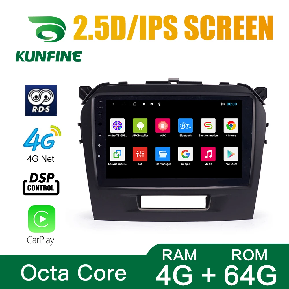 Octa Core 1024*600 Android 10 0 автомобильный DVD GPS навигатор плеер Deckless стерео для SUZUKI Vitara 2015-