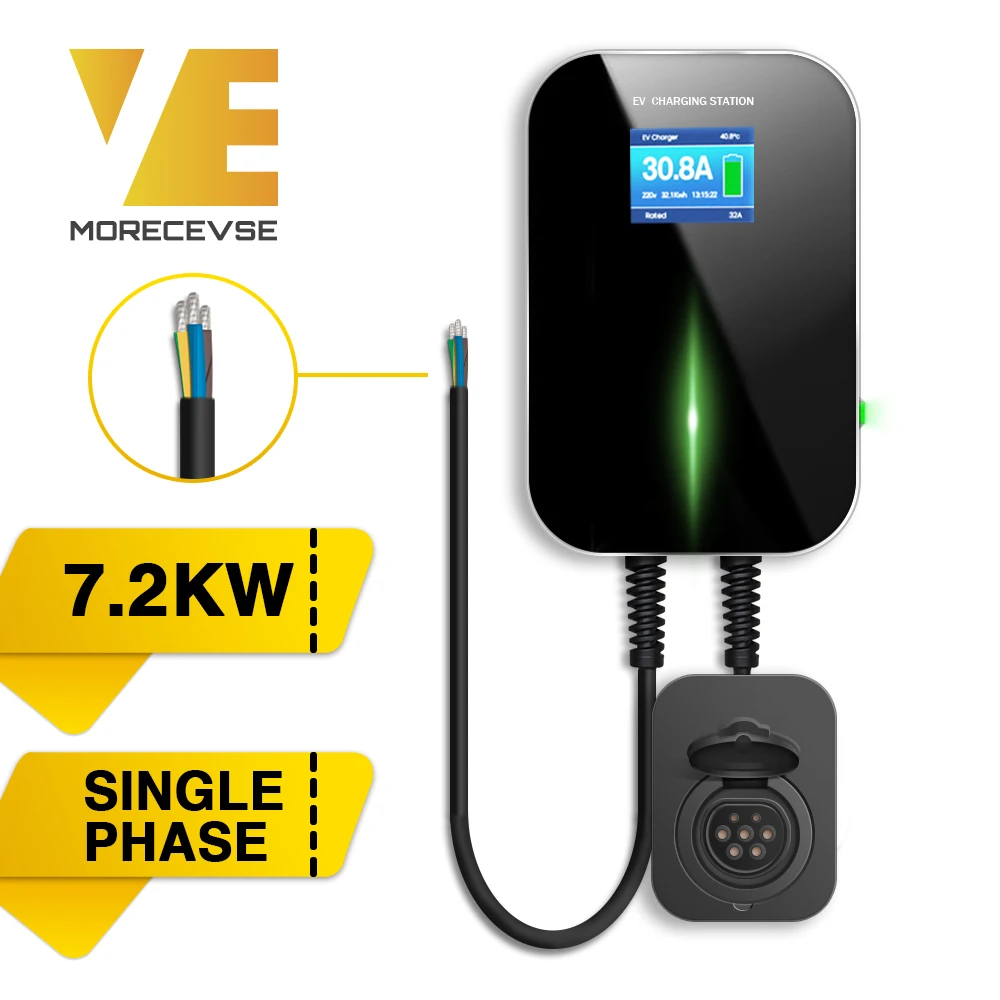 HOT Sale 32A 1Phase EV Charger Electric Vehicle Charging Station with Type 2 Socket IEC 62196-2 for Audi BMW