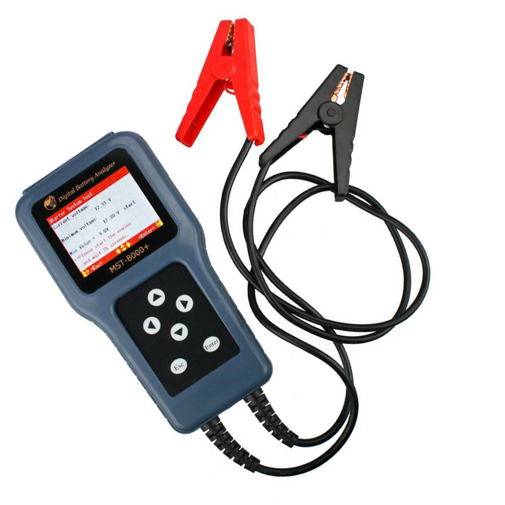 12V 24V Авто Цифровой анализатор батареи автомобиль мотоцикл Скутер Батарея Напряжение тестер параметров