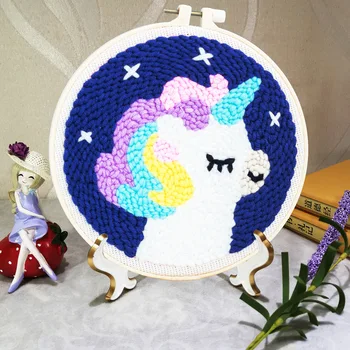 

DIY Embroidery Material Package Poke Russian Poke Embroidery Wool Embroidery Handmade Gift Decorative Painting Anniversary