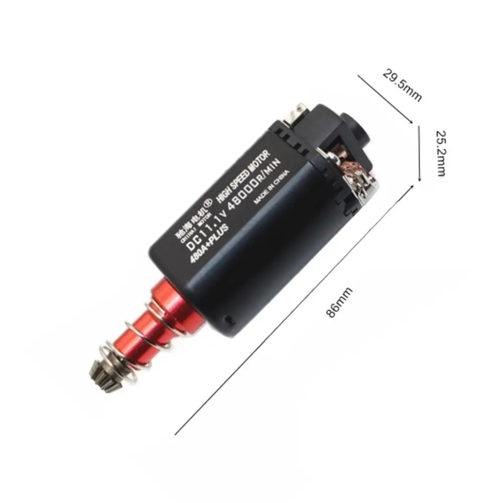 Kaufen 480 lange achsen Hohe Geschwindigkeit Benutzerdefinierte Motor für XWE M4 No. 2 Getriebe Änderung Aktualisieren Wasser Gel Perlen Teile  schwarz Rot