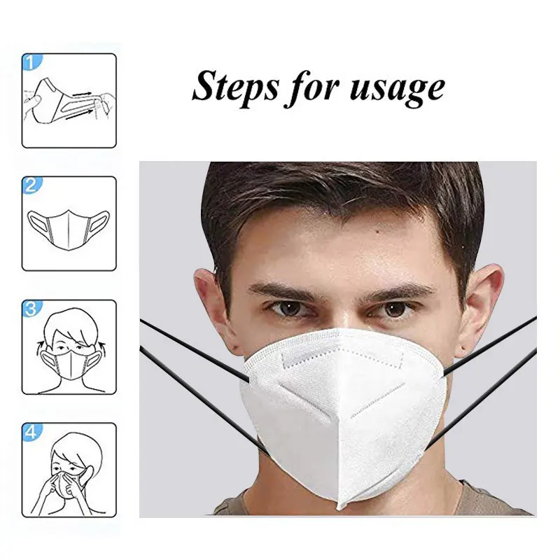 

20PCS KN95 Dust Mask Disposable Anti Pollution Anti-fog Face Mask