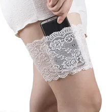 Женские сексуальные кружевные нескользящие носки до бедер, летние гетры, защита бедер, теплые носки с карманами