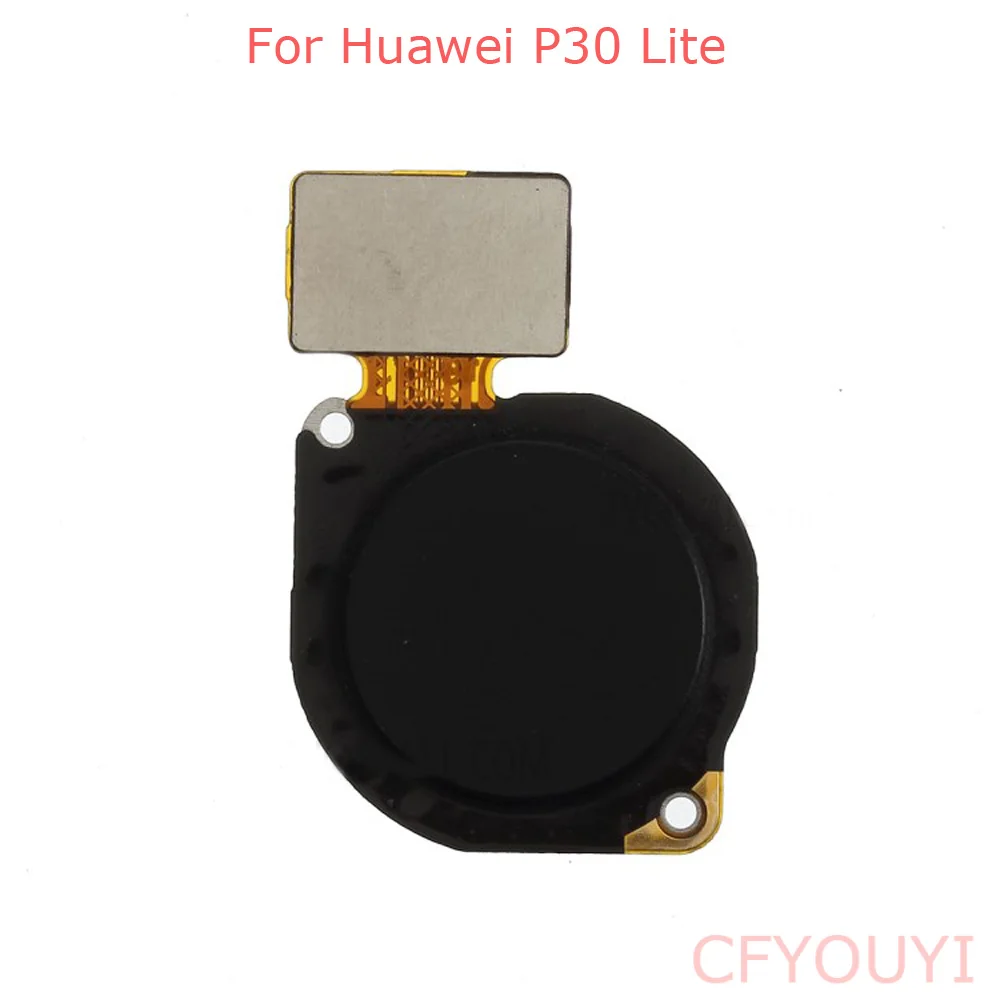 

For Huawei P30 Lite Home Button Fingerprint Key Flex Cable - Blue/Black Color
