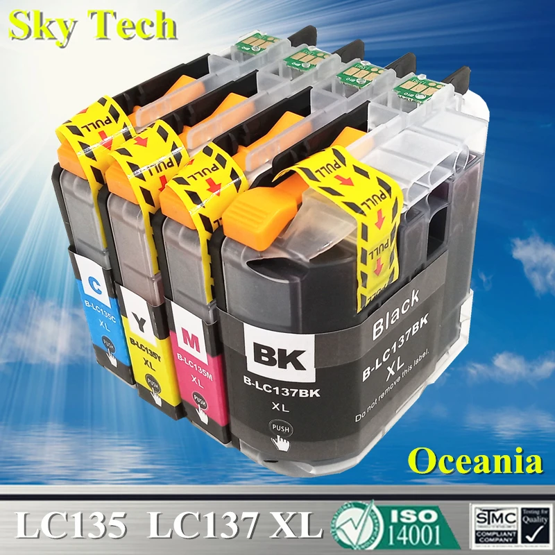 

Качественный совместимый чернильный картридж для Brother LC137 LC135, для Brother MFC-J4410DW MFC-J4510DW MFC-J4710DW и т. Д.