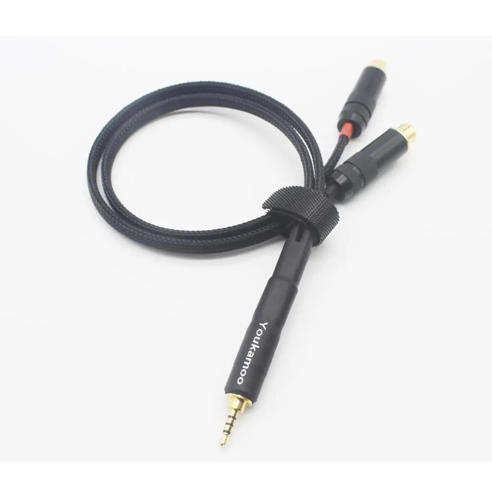 2 5mm Trrs to RCA Female Cable Balanced Headphone Audio Adapter Cable 1FT 0 3M