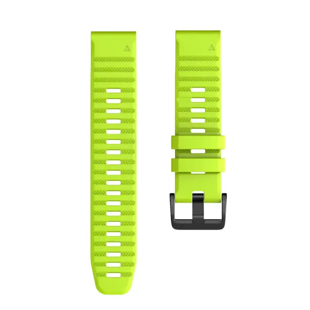 ANBEST 26mm 22mm Band for Garmin Fenix 6X/ 6X Pro/5X/3 Soft Silicone Strap for Fenix 6/6 Pro/5/5 Plus Smartwatch Accessories Green