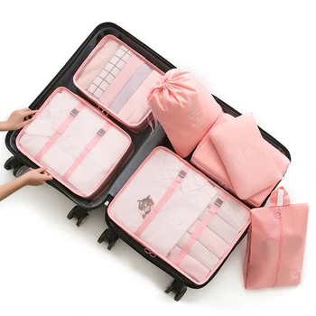 

Hot 7 pcs / lot Storage Bags Multifunction Waterproof Organizer Bag Clothes Pouch Storage Case Luggage Suitcase Storage Bag