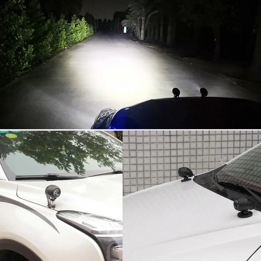 Свет для 6D 20W DC 9-36V белая противотуманная ЛАМПА IP68 Водонепроницаемый круглый маленький светодиодный светильник для мотоцикла SUV ATV Лодка амфибия противотуманные фары