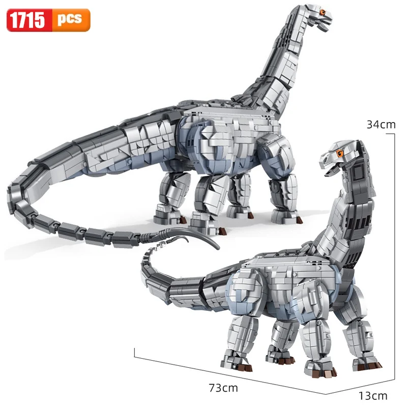 Moc Jurassic Park World Mosasaurus Dinosaur Building Blocks Creatore Apatosaurus Tyrannosaurus Rex Brick Set Giocattoli Per Bambini