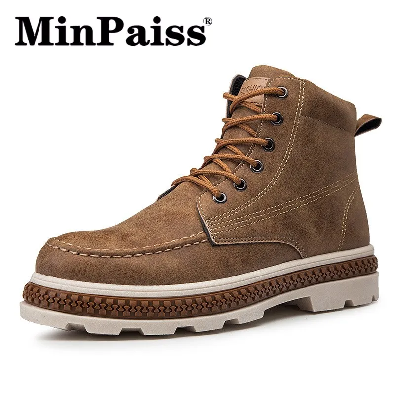 

2019 Autumn East New Martin Boots Men's High-top Men's Boots Trend Tooling Motorcycle Boots Men's Leather Boots
