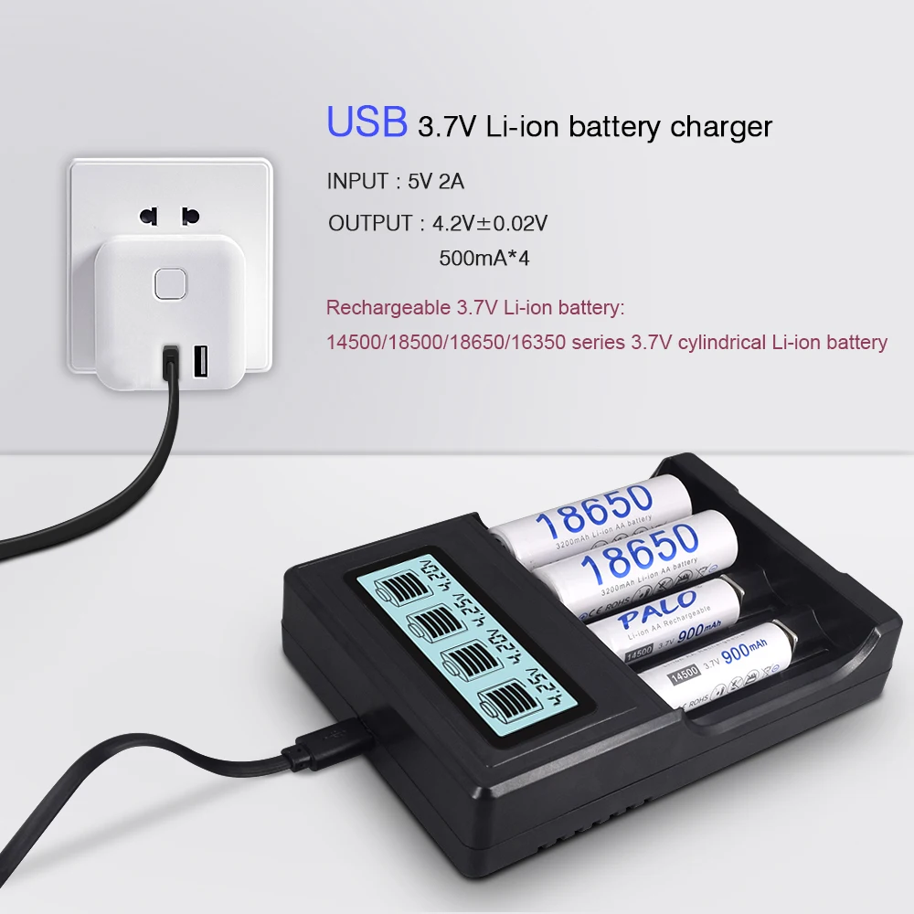 Factory Rechargeable Battery 3.7V 1800mAh 18650 5V Li-ion Battery