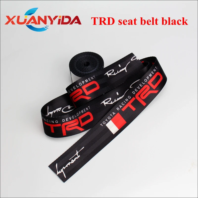 Xuanyida 3,6 метров TRD ремень безопасности для невесты тканевый ремень безопасности для Гоночных сидений автомобиля тканые ремни безопасности ремень аксессуары для автомобиля