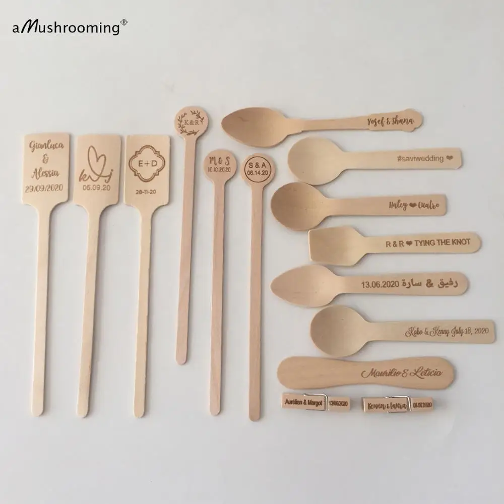 Свадебные обручальные кольца Коктейльные Вечерние stir sticks десертов мини-ложки