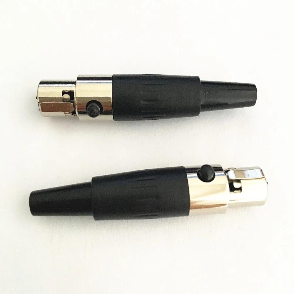 50 шт./лот мини XLR 4Pin гнездо маленький Cannon аудиоразъем для микрофона|Соединители| |