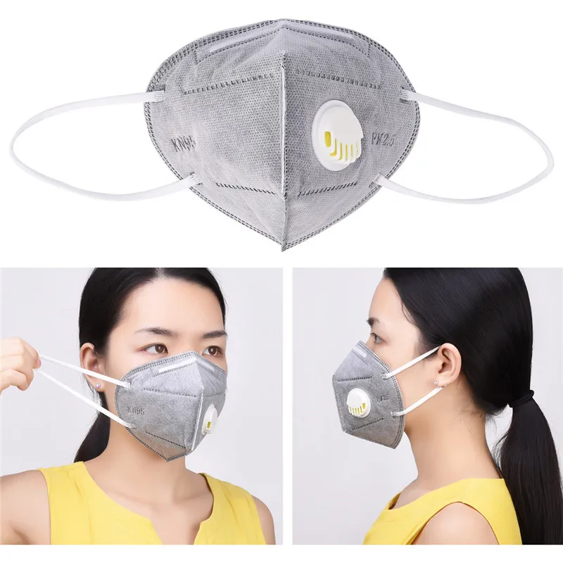 

5/10 Pcs Activated carbon folding mask 3DRespirator Mask pm2.5 anti-fog dustproof,industrial protection labor safety work mask