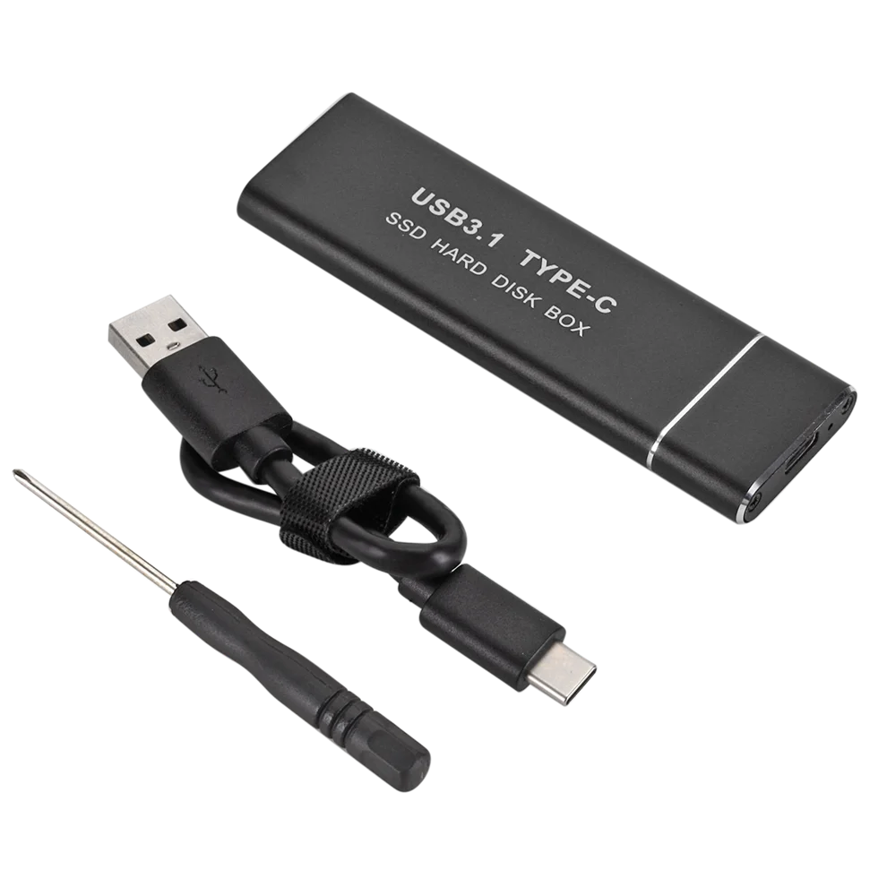 USB 3.1 to M.2 NGFF SSD Mobile Hard Disk Box Type C Adapter Card External Enclosure Case For m2 SATA SSD 2230/2242/2260/2280 hard drive enclosure