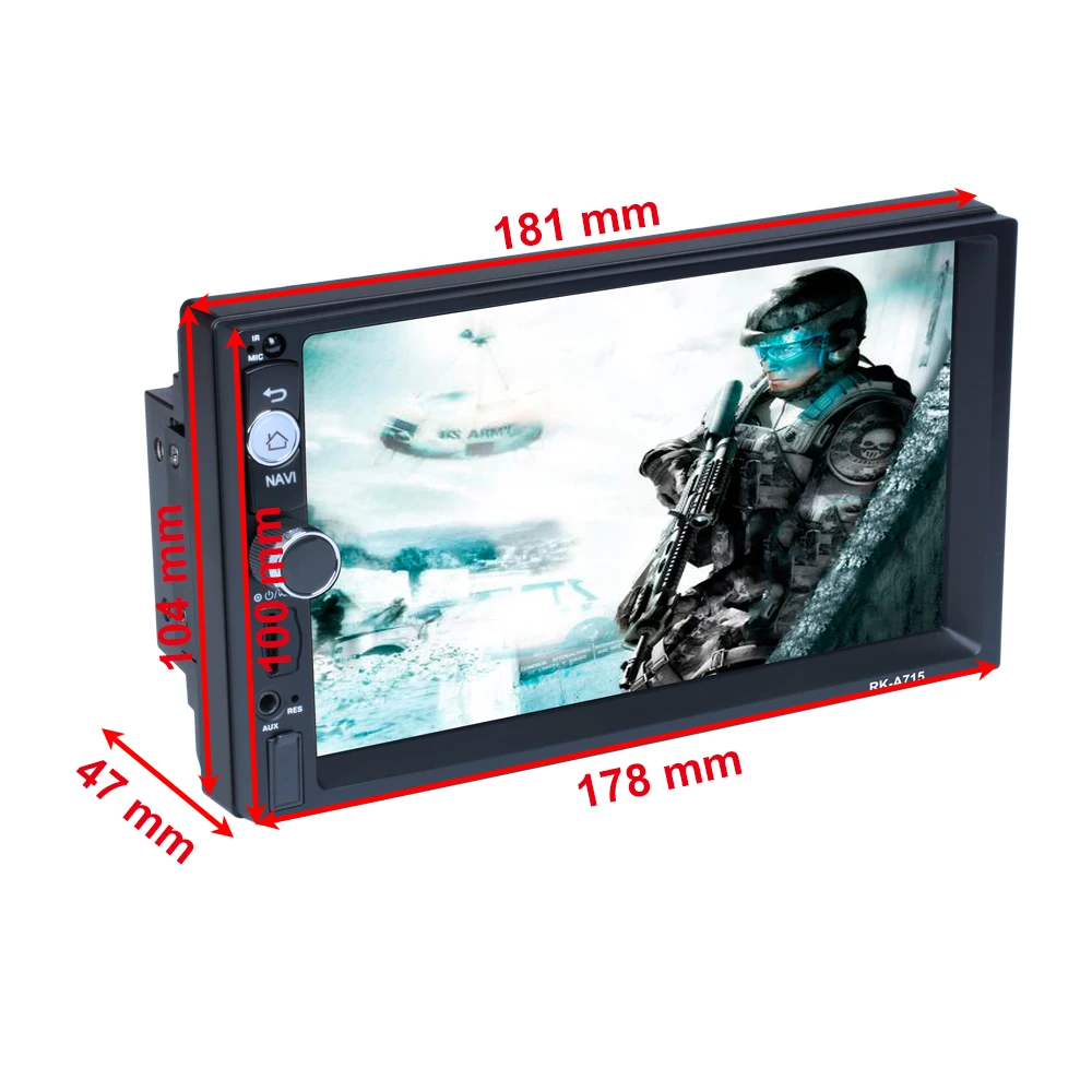  LeeKooLuu 2 din Android Car Radio Multimedia player 7'' HD Radio Autoradio Bluetooth WIFI GPS Mirro